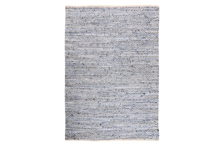 Atlas Tppe 160 x 230 cm - Blanc/bleu